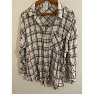BP button Down Shirt Plaid Women’s Size L